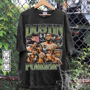 Dustin Poirier Vintage 90s Bootleg Style T-Shirt, Retro Dustin Poirier Shirt tee